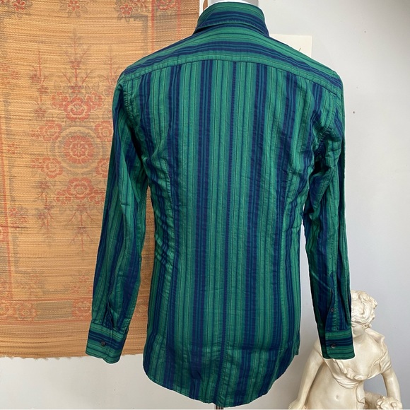 Dolce & Gabbana Striped Button Down Shirt Made In Italy - Picture 9 of 15
